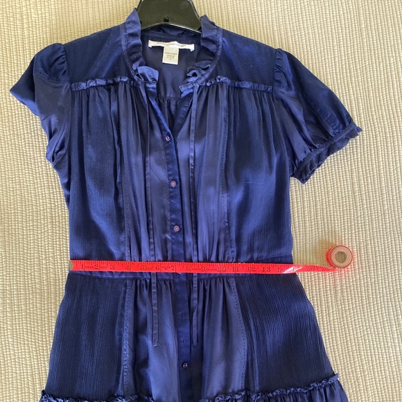 Diane von Furstenberg navy tiered dress size 8 - Picture 8 of 14